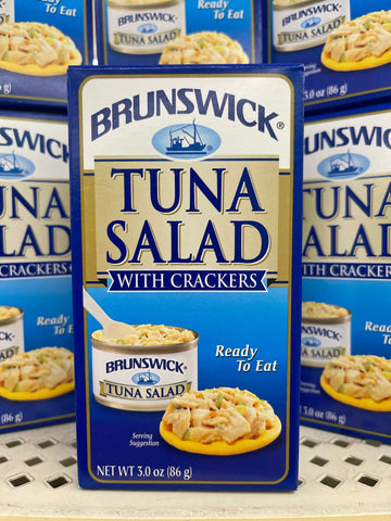 6 PACKS Brunswick Tuna Salad with crackers 3.25oz Lunch Snack Bumble Bee