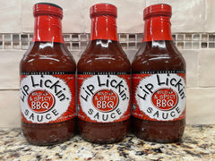 3 BOTTLES Thomas Gourmet Bold & Spicy Lip Lickin' BBQ Sauce 19 oz Barbecue