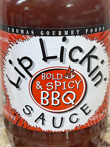 3 BOTTLES Thomas Gourmet Bold & Spicy Lip Lickin' BBQ Sauce 19 oz Barbecue