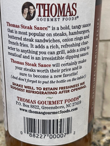3 Bottles of Thomas Gourmet Steak Sauce, 10 oz