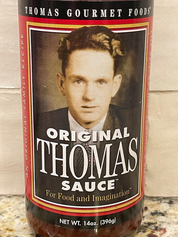 2 BOTTLES Original Thomas Gourmet Foods Sauce 14 oz Steak Fish BBQ