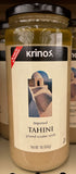 2 Jars Krinos Tahini Ground Sesame Seeds 1lb