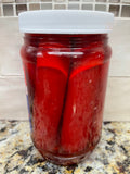 3 JARS Big John's Pickled Pork Sausage 8 oz Jar Red Hots Meat Wieners FREE SHIP