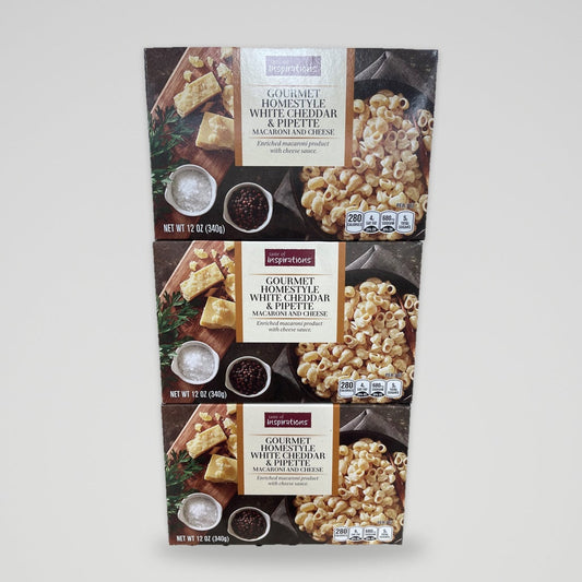 3 Boxes Taste of Inspirations Gourmet White Cheddar Macaroni and Cheese