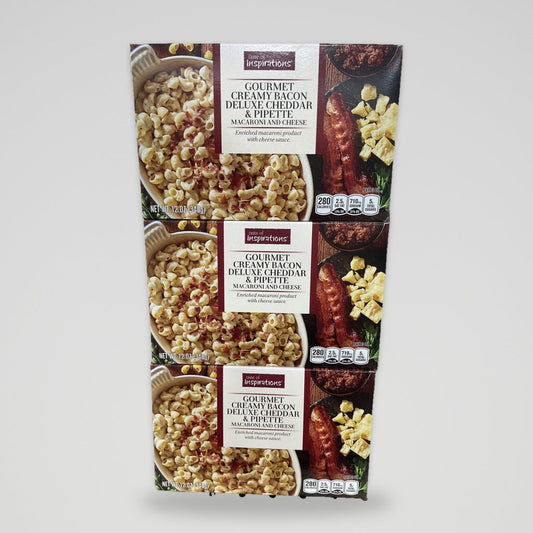 3 Boxes Taste of Inspirations Creamy Bacon Cheddar Macaroni and Cheese