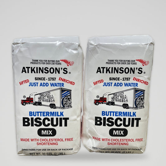 2 Bags of Atkinsons Buttermilk Biscuit Mix, 2 lb