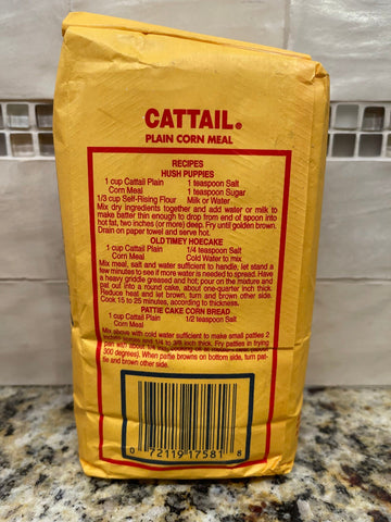 2 Bags of Atkinsons Cattail White Corn Meal, 2 lb