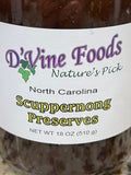 D'vine Foods Scuppernong Preserves 18 oz Jar Sweet Tart Grape Jam Biscuit Jelly