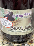 2 Jars D'vine Foods BEAR Jam 18 oz Jar Blueberry Elderberry Apple Raspberry