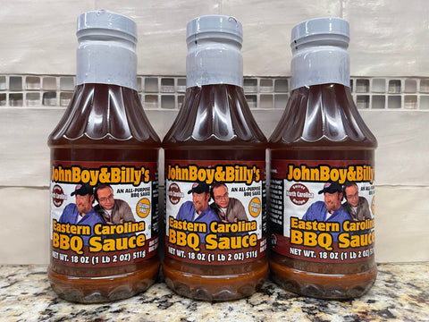 3 Bottles John Boy and Billy's Eastern Carolina BBQ Grillin Sauce Barbecue