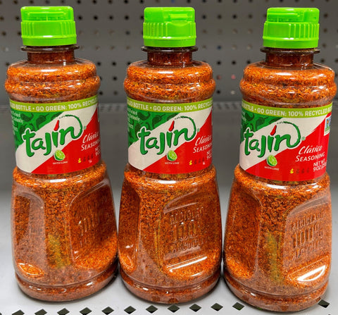 3 BOTTLES Tajin Clasico Seasoning 9 oz fish beef chicken fries chili lime salt