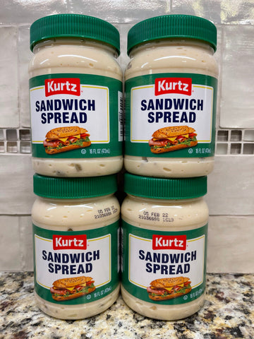 4 JARS Kurtz Sandwich Relish 16 oz. Jar Mayonnaise Mayo Spread Kraft Dukes