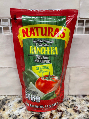 4 Packs of Naturas Ranchera Pasta Sauce, 8 oz
