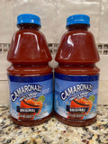 2 BOTTLES Camaronazo Original Tomato Shrimp Cocktail Bottle Vodka Mixer