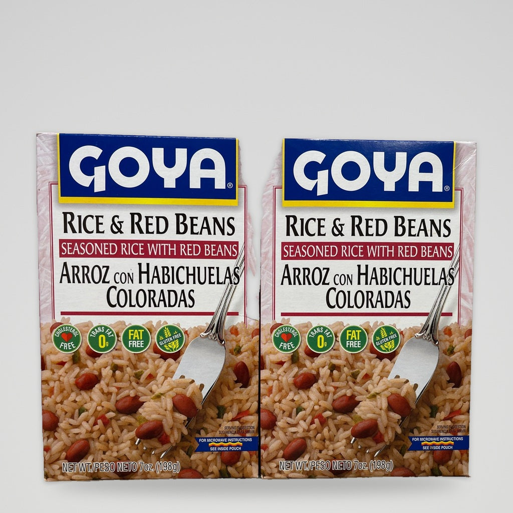 Two Boxes Goya Red Beans and Rice 8 Oz Box