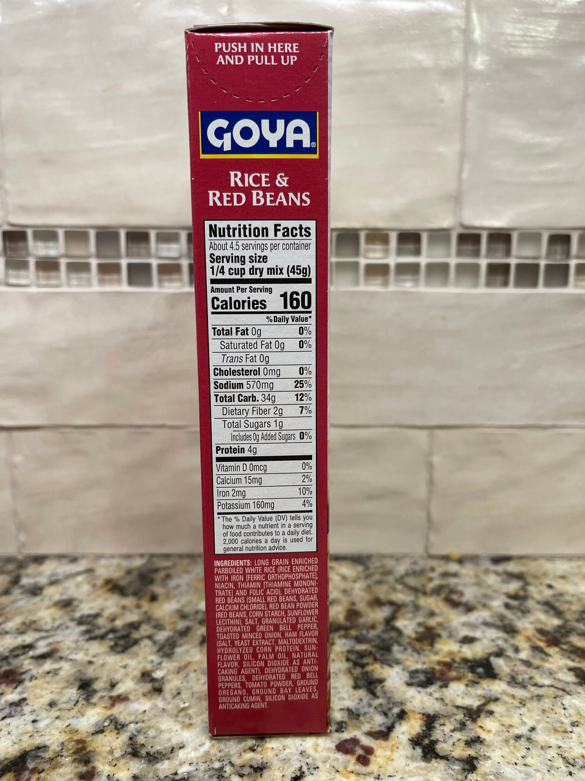 Two Boxes Goya Red Beans and Rice 8 Oz Box