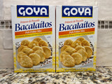 TWO BOXES Goya Bacalaitos Codfish Fish Fritter Mix 4.5 Oz Box Fry Flour