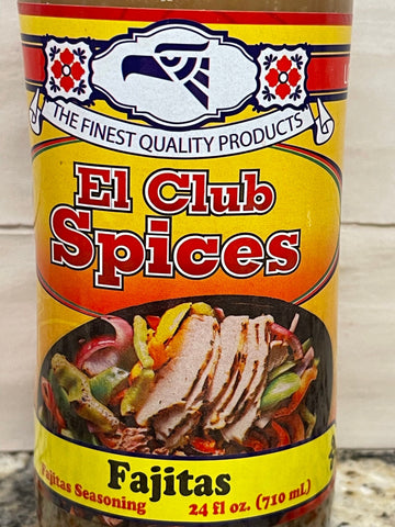 2 BOTTLES El Club Fajita Seasoning Marinade 24 oz beef pork chicken