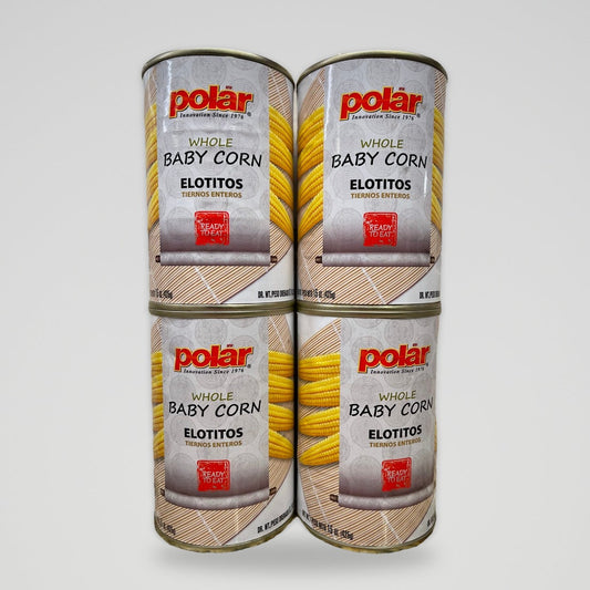 4 Cans of MW Polar Whole Baby Corn, 15 oz