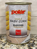 4 Cans of MW Polar Whole Baby Corn 15 oz Salad Stir Fry Crunchy