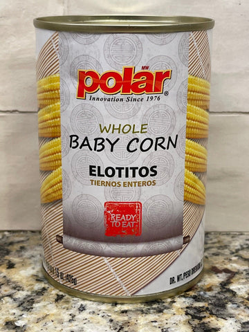 4 Cans of MW Polar Whole Baby Corn, 15 oz