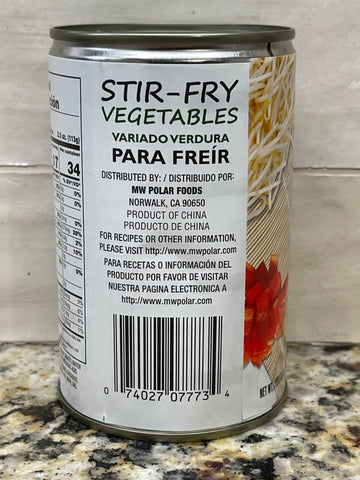 4 Cans of MW Polar Stir Fry Vegetables, 15 oz