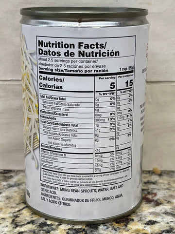 MW Polar Mung Bean Sprouts 15 oz Can