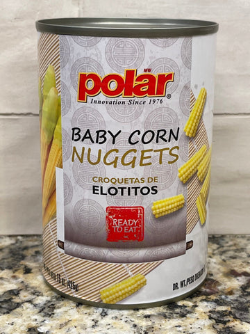 4 Cans of MW Polar Baby Corn Nuggets 15 oz Salad Stir Fry Crunchy Soup