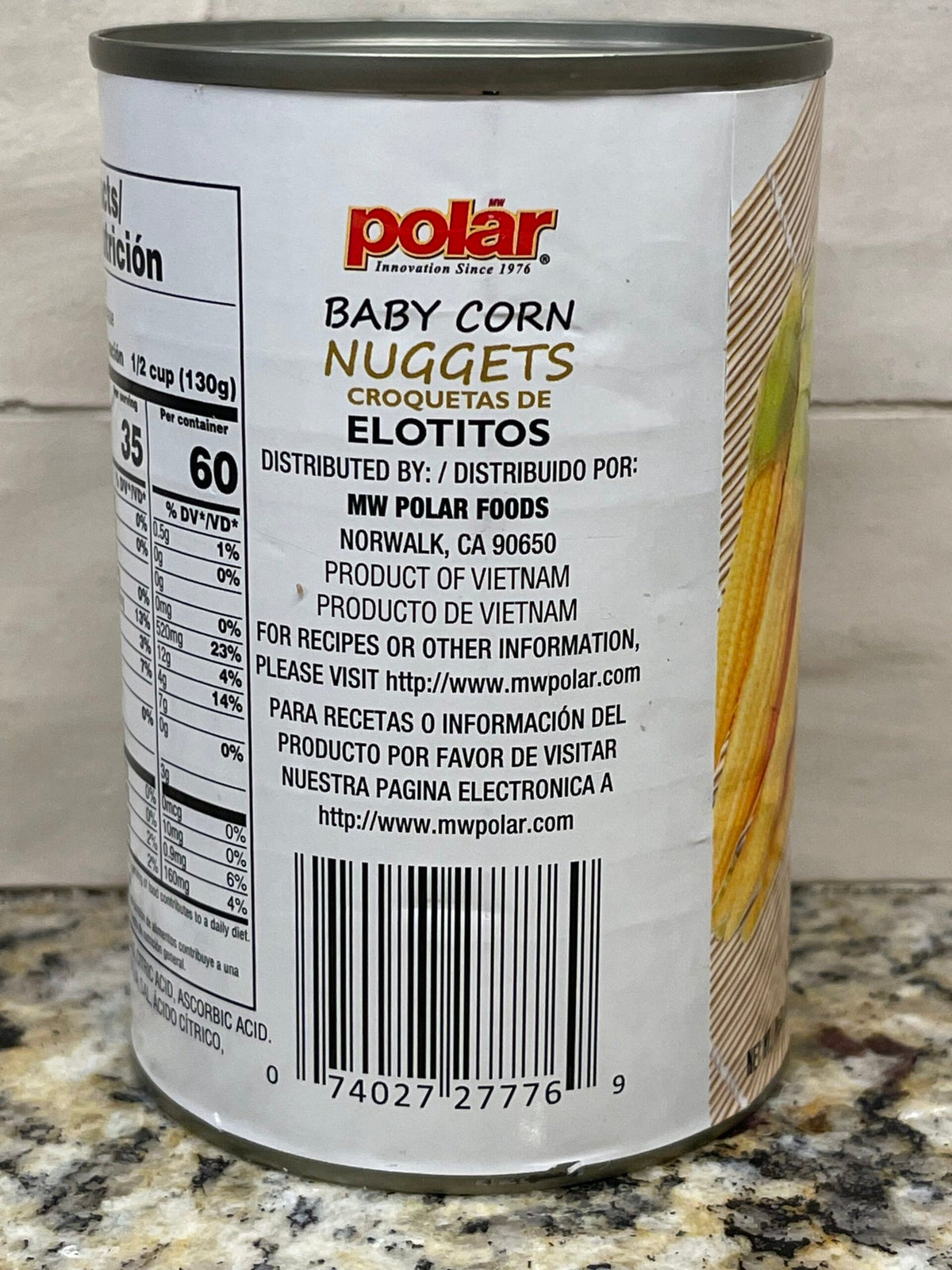 4 Cans of MW Polar Baby Corn Nuggets, 15 oz