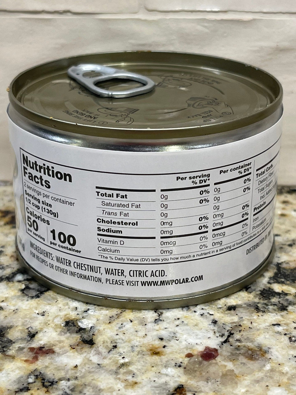 MW Polar Foods Sliced Water Chestnuts 8 oz