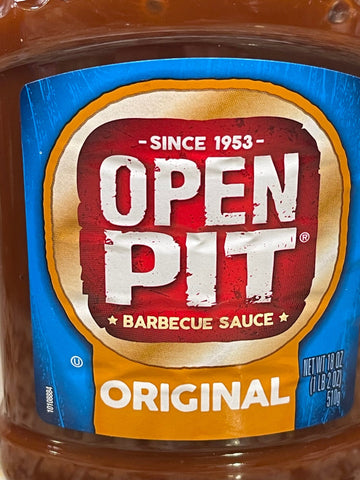 3 BOTTLES Open Pit Blue Label Original Barbecue Sauce 18 oz BBQ Burger