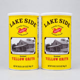 2 Cans Lakeside Mills Enriched Yellow Grits 1.75 lb Can