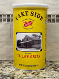 2 CANS Lakeside Mills Enriched Yellow Grits 1.75 lb Can Breakfast Corn Hominy