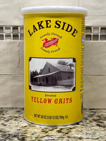 2 Cans Lakeside Mills Enriched Yellow Grits 1.75 lb Can
