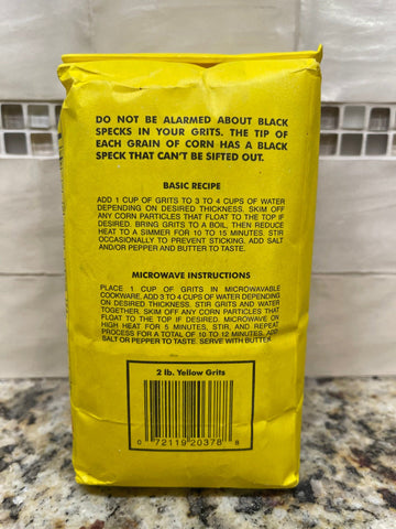 2 Bags of Atkinsons Yellow Stone Ground Grits, 2 lb