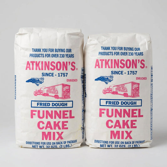 2 Bags of Atkinsons Fried Dough Funnel Cake Mix, 2 lb