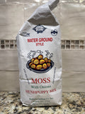 2 Bags of Moss Water Ground Style Hushpuppy with Onion Mix, 2 lb