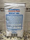 2 BAGS Atkinsons Cinnamon Flake Biscuit Mix 2 lb Bag Roll Pastry Cake