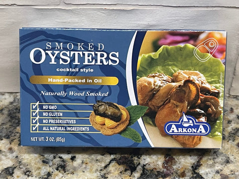 9 Cans of MW Polar Foods Cocktail Whole Smoked Oysters, 3 oz