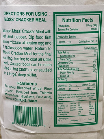 2 Bags of Moss Cracker Meal, 2 lb