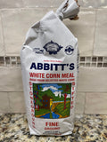 2 BAGS Abbitts Mills Fine Ground White Corn Meal 2 Lb Bag flour Sifted