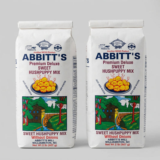 2 Bags of Abbitts Mills Premium Deluxe Sweet Hush Puppy Mix, 2 lb