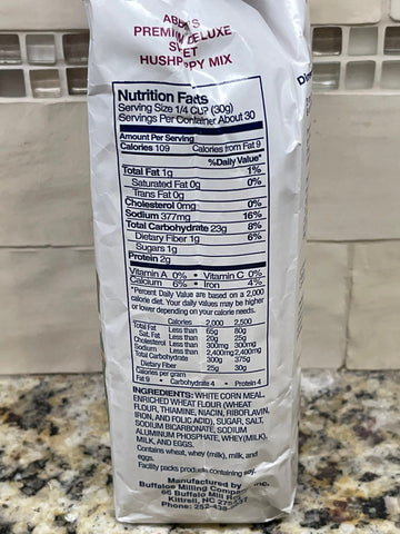 2 Bags of Abbitts Mills Premium Deluxe Sweet Hush Puppy Mix, 2 lb