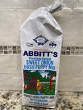 2 BAGS Abbitts Mills Premium Deluxe Sweet Onion Hush Puppy Mix 2 Lb Bag