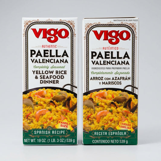 Two Boxes Vigo Paella Valencia Spanish original recipe 19 Oz Box