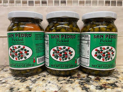 3 JARS San Pedro Chile Piquin Del Monte En Escabeche Hot & Spicy Peppers