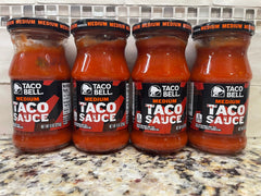 4 BOTTLES Taco Bell Medium Taco Sauce 8 oz chips burritos enchilada shells