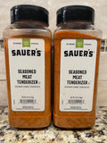 2 JARS CF Sauers Foods Seasoned Meat Tenderizer 28 oz Beef Pork Chop