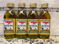 FOUR Bottles Vigo Extra Virgin Olive Oil 8.5 oz Bottle Light Cooking