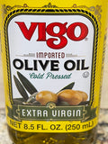 FOUR Bottles Vigo Extra Virgin Olive Oil 8.5 oz Bottle Light Cooking